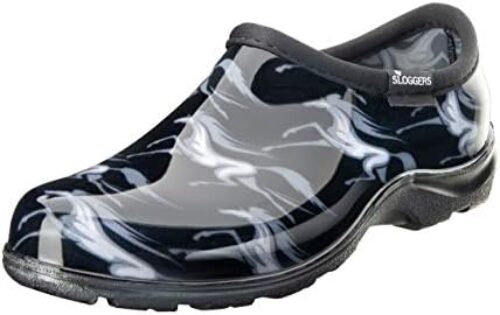 Sloggers 5121HRSBK08 Horses Black Print Waterproof Comfort Shoe