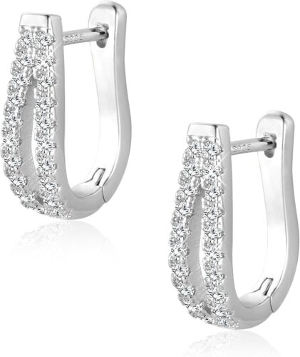 Small Open Hoop Earrings for Women Hypoallergenic Sterling Silver Hoops Open Hoop Earrings