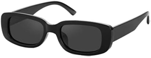 Small Rectangle Sunglasses for Women Men Square Frame Sun Glasses – 100% UV400 Protection