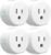 Smart Plug, WiFi Outlet Socket Compatible with Alexa Google Home, No Hub Required Surge Protection Plug, ETL Certified FCC Listed 120V 10A 2.4 GHz Wi-Fi Smart Outlet with Timer, 4 Pack