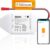 Smart Wi-Fi Garage Door Opener, Compatible with Apple HomeKit, Siri, Alexa & Google Assistant, Carplay, App Remote Control, Only Support 2.4GHz Networks