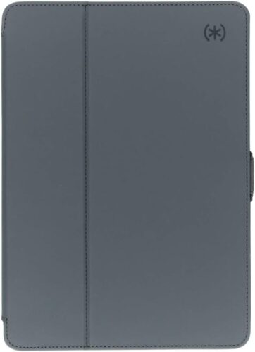 Speck Products Compatible Case for Apple iPad 9.7″ (2017/2018, also fits 9.7″ iPad Pro/Air 2/Air), Balance FOLIO Case/Stand, Stormy Grey/Charcoal Grey