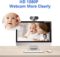 Streaming Webcam with Microphone & Ring Light 2K HD Web Cam with Cover,Stand for PC/MAC/Laptop/Desktop, Wide Angle Web Cameras for YouTube,Skype,Zoom,Xbox One,Video Calling,Studying and PS4