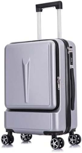 Suitcase Carry On Luggage Suitcases With Wheels Before Starting To Design Large-capacity Luggage Men’s And Women’s Suitcases Travel Gear (Color : Sliver, Size : 24inch)