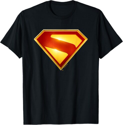 Superman (2025) Modern S-Shield Shiny Chest Emblem T-Shirt