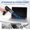 TOBTOS Powerful Keyboard Cleaner, Compressed Air Duster, Blower and Vacuum 3-in-1, USB Rechargeable Electric Air Duster for Car, Computer, Home and Office Dust Cleaning