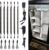 TORCHSTAR LED Safe Lighting Kit, (6) 12 Inch Linkable Light Bars + Motion Sensor + UL Power Adapter, 900LM, Input 100-240V, for Under Cabinet Gun Safe Locker Closet Showcase, 5000K Daylight