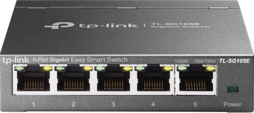 TP-Link 5-Port Gigabit Ethernet Easy Smart Switch | Unmanaged Pro | Plug and Play | Desktop | Sturdy Metal w/Shielded Ports | Limited Lifetime Replacement (TL-SG105E), Black…