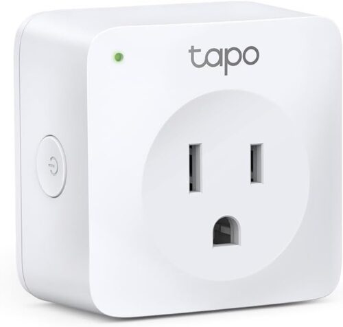 TP-Link Tapo Smart Plug Mini, Smart Home Wifi Outlet Works with Alexa Echo & Google Home, No Hub Required, Remote Control Your Home Appliances from Anywhere (P100)