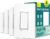 TREATLIFE Smart Light Switch Single Pole Works with Alexa, Google Home and SmartThings, 2.4GHz WiFi Timer Smart Switch, Neutral Wire Required, No Hub Required, FCC Listed, 4 Pack