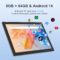 Tablet Android 14, Tablets 10 inch 8GB RAM+ 64GB ROM+ 1TB Expandable Tablet PC, 1280 * 800 IPS Screen, Dual Camera, Powerful Processor, 6000mAh Battery, Bluetooth,WiFi, Google Certified Tablet