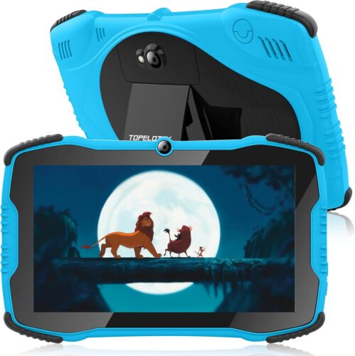 Tablet for Kids 7 Kids Tablet for Toddlers Tablet with Case Included, Kids Learning Tablet with Wi-Fi Dual Camera 2GB 32GB, Tablet Kids Parental Controls,Shock Proof Children Tablet for Boy Girls