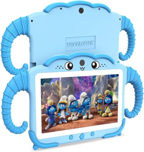 Tablet for Kids 7IN Kids Tablet for Toddlers 32GB Toddler Tablet for Children Android Kids Learning Tablet with Educational Game, HD IPS Screen, Kids Android Tablet with Parent Controls(Blue)