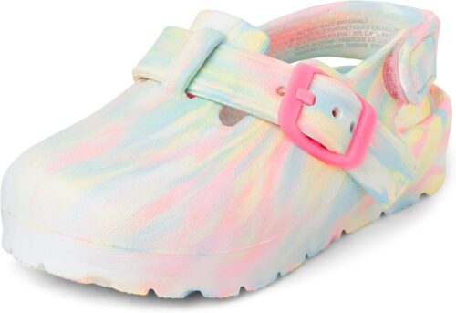 The Children’s Place Baby Girl and Toddler Closed Toe Clogs with Backstrap Sandal, Multcolor