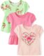 The Children’s Place Baby Girls’ and Toddler Short Sleeve Everyday Casual Knit Shirt