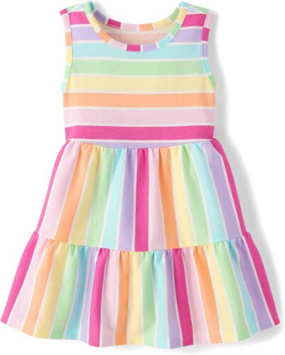 The Children’s Place Baby Girls’ and Toddler Sleeveless Casual Dresses