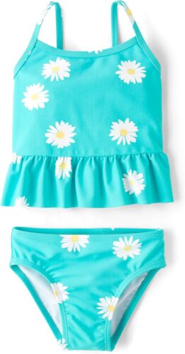 The Children’s Place Girls’ and Toddler 2 Piece Tankini Swimsuit