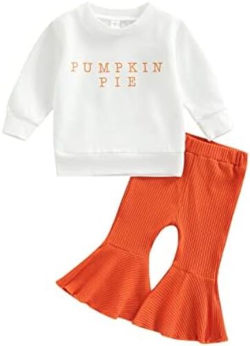 TheFound 0-5T Baby Boys Halloween Outfit Set Infant Newborn Girls Pullover Sweatshirts Cotton Pant Casual Clothes