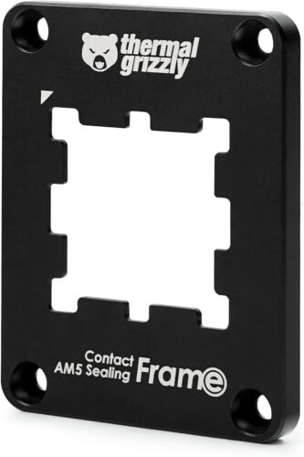 Thermal Grizzly AM5 Contact Sealing Frame – Contact Frame & CPU Guard Combination – Optimizes Contact Pressure Points & Protects Components – for AMD Ryzen 7000 CPUs