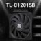 Thermalright C12015B CPU Fan Computer case Fan Quiet 4pin PWM PC Fan, 15mm Slimline Cooler Fan, 120mm CPU Cooling Fan(Black)