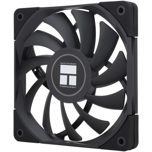 Thermalright C12015B CPU Fan Computer case Fan Quiet 4pin PWM PC Fan, 15mm Slimline Cooler Fan, 120mm CPU Cooling Fan(Black)