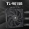 Thermalright TL-9015B CPU Cooler Fan 92mm PC PWM Cooling Fan, Silent PC Cooling Case Fan, 15mm Slim Desktop PC Black Fan, Up to 2700RPM Speed