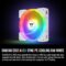 Thermaltake SWAFAN EX 12 ARGB PC Cooling Fan White, 3-Fan pcak, 500~2000 RPM, Magnetic Connection, Reversable Blades, sync with MB RGB Software, CL-F169-PL12SW-A, White