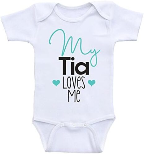 Tia Baby Clothes My Tia Loves Me Cute Baby Clothes One-Piece Bodysuit