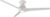 Tip Top Smart Indoor and Outdoor 3-Blade Flush Mount Ceiling Fan 52in Matte White with 3000K LED Light Kit and Remote Control works with Alexa, and iOS or Android App