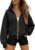 Trendy Queen Womens Zip Up Hoodies Fall Fashion Sweatshirt 2025 Clothes Y2K Cropped Jackets Cute Winter Outfits
