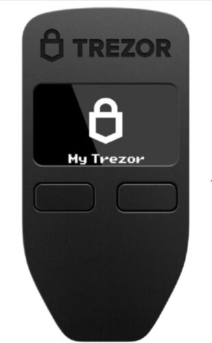 Trezor Model One – The Original Cryptocurrency Hardware Wallet, Bitcoin Security, Store & Manage 1000’s of Coins&Tokens, Easy-to-Use Interface, Quick & Simple Setup (Black)