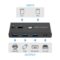 USB C Switch&USB A Switch 2 in 1,USB switcher 2 Computers Sharing USB C & A Devices, 4 Port USB Switcher Sharing Keyboard and Mouse/Printer/Scanner USB 3.0 KVM Switch(Not Support Charging/Monitor)