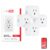 UltraPro Smart Plug WiFi Outlet Works With Alexa, Echo & Google Home, No Hub Required, App Controlled, ETL Certified 4 pack, 51411 White