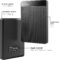 UnionSine 1TB Ultra Slim Portable External Hard Drive HDD-USB 3.0 for PC, Mac, Laptop, PS4, Xbox one, Xbox 360-HD2510(Black)