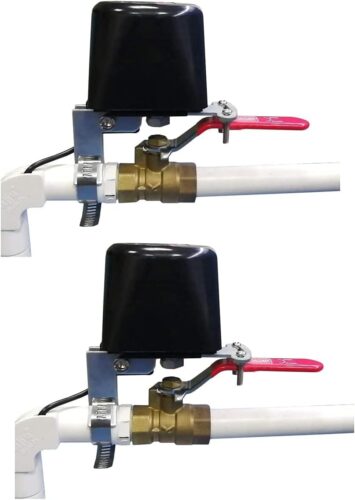 UseeLink Smart WiFi Water Valve, 2-pack, Compatible with Alexa and Google Assistant,Application program iOS/Android