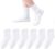VEKDA 6 Pairs Kids Socks Boys Girls Crew Socks for School Uniform Cotton Seamless Toe Sock