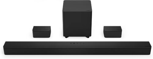 VIZIO V-Series 5.1 Home Theater Sound Bar with Dolby Audio, Bluetooth, Wireless Subwoofer, Voice Assistant Compatible, Includes Remote Control – V51x-J6