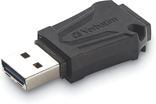 Verbatim 64GB ToughMAX USB 2.0 Flash Drive – Extremely Durable Thumb Drive – Black, 70058