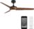 WAC Smart Fans Mod Indoor and Outdoor 3-Blade Smart Home Ceiling Fan 54in Matte Black Distressed Koa with 3000K LED Light Kit and Remote Control Works with Alexa and iOS or Android App