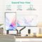 WALI Dual Monitor Mount, Adjustable Gas Spring Monitor Desk Stand for 2 Monitors, Heavy Duty Monitor Arm up to 34 Inch Screen, Hold up to MAX 19.8lbs, Max Mounting Holes 100x100mm (GSMP002N), Black