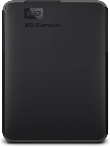 WD 1TB Elements Portable External Hard Drive for Windows, USB 3.2 Gen 1/USB 3.0 for PC & Mac, Plug and Play Ready – WDBUZG0010BBK-WESN
