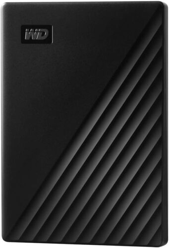 WD 1TB My Passport, Portable External Hard Drive, Black, backup software with defense against ransomware, and password protection, USB 3.1/USB 3.0 compatible – WDBYVG0010BBK-WESN