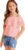 WDIRARA Girl’s Off The Shoulder Ruffle Trim Lace Short Sleeve Blouse Top