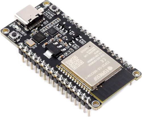 Waveshare ESP32-C6 Microcontroller, WiFi 6 Development Board, 160MHz Single-Core Processor, ESP32-C6-WROOM-1-N8 Module, Supports USB and UART Development with Pre-soldered Header