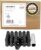 Wheel Accessories Parts 24 Pcs M12 x 1.5 12 x 1.5 Thread Truck 2.00″ Long Spline Lug Nuts Black Chrome 6 Spline Hex Fits 2004-12 Chevy Colorado GMC Canyon | Toyota Tacoma 4Runner | Ford Bronco Ranger