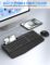 Wireless Keyboard and Mouse Combo, EDJO Full Size Ergonomic Wireless Computer Keyboard with Wrist Rest, Phone Holder, Sleep Mode, Silent 2.4GHz Mouse Set for Laptop, PC, Windows