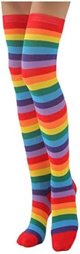 Women Casual Striped Stocking Over The Knee Thigh Long Sexy Socks