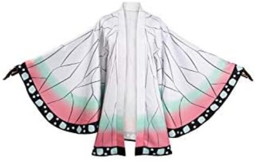 Womens Kochou Shinobu Cosplay Shinobu Kimono Cloak Cape Costume Fancy Dress Halloween suit for Adult Women Girl