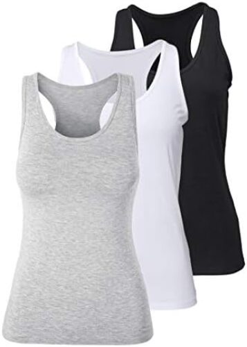 Women’s Racerback Tank Tops for Women Yoga Tank Tops Activewear Running Gym Sleeveless Exercise Shirts Basic Layer