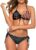 Womens Two Piece Swimsuit American Flag Swimwear Halter String Sexy Triangle Bikini Sets